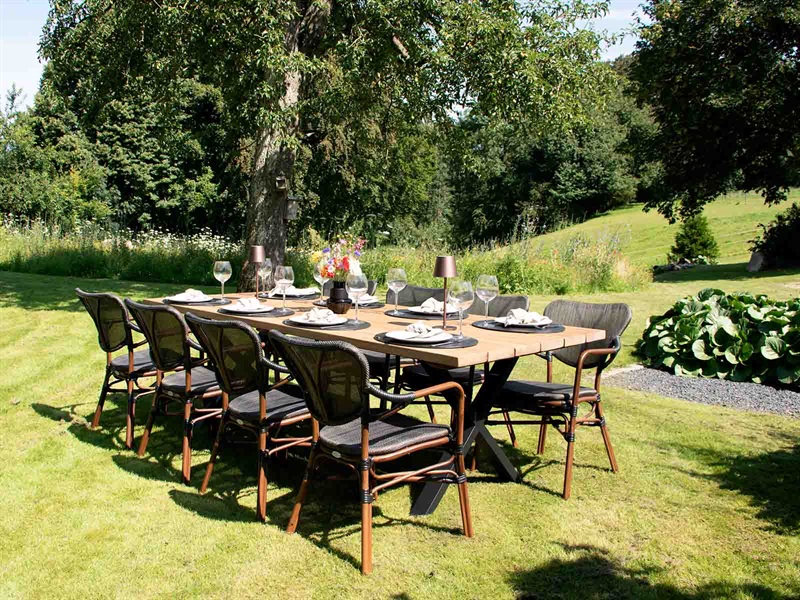 House of Sander Colmar stol m. armlæn, brun